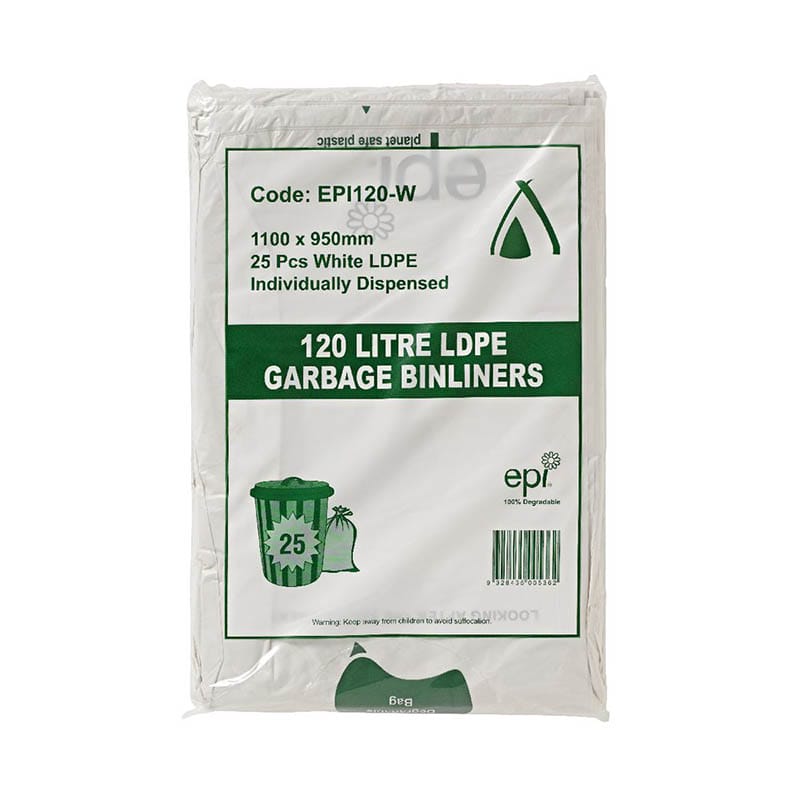 140 Litre Black Heavy Duty Degradable Bin Liners - Image 3