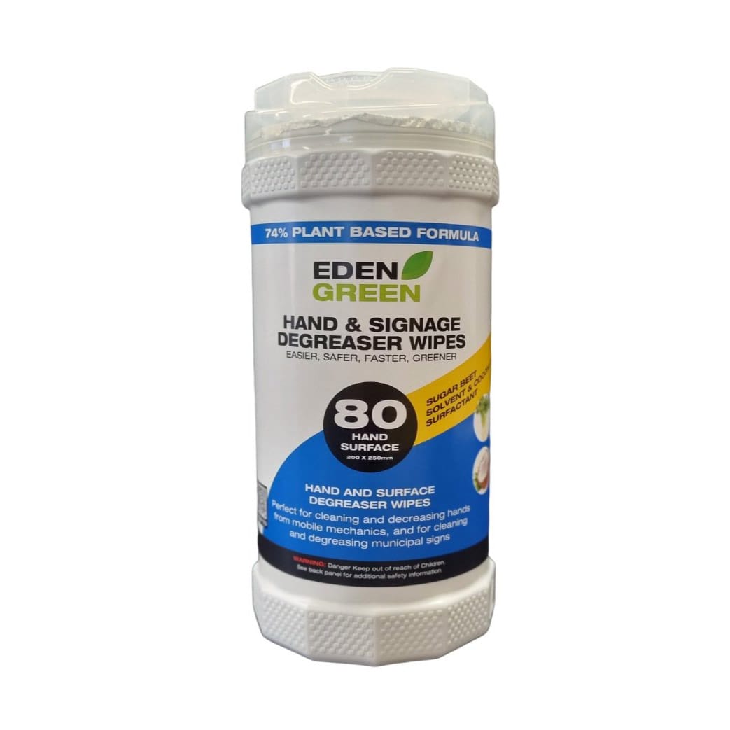 Eden Green - Hand & Signage Degreaser Wipes 80/Tub