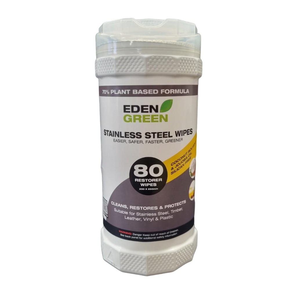 Eden Green - Stainless Steel Wipes 80/Tub