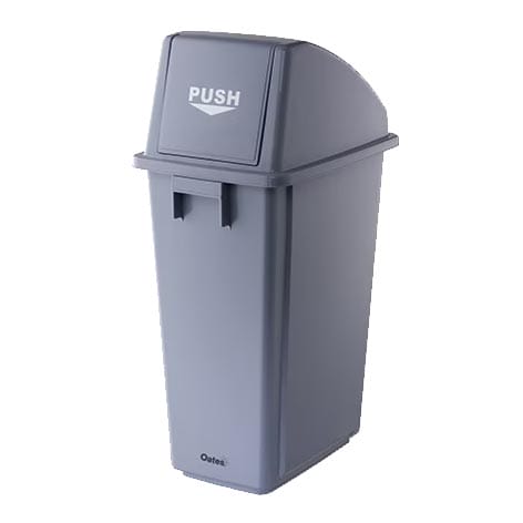 Oates 50L Slimline Flip Bin BB-58FGY - Grey